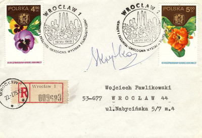 1975 [KO75 136] WF Wrocław - Kwiaty i przemysł (R)